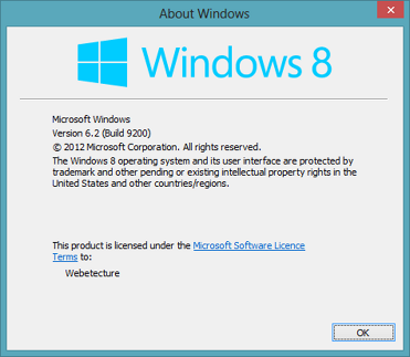 Windows 8 Installed.
